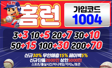 토토사이트 홈런